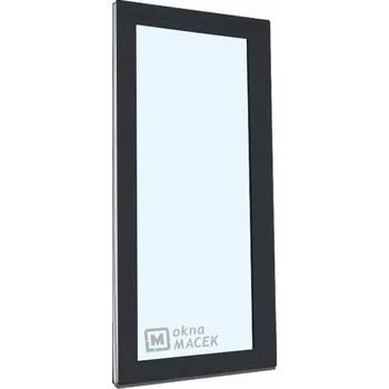 Vchodové dveře Plastové balkonové dveře - KNIPPING 70 AD, 900x2300 mm, OS, antracit Otevírání: levé, Barva, imitace: antracit/bílá (jednostranně), Provedení: jednostranná klika + madýlko + PVC rám + příslušenství a montážní materiál zdarma