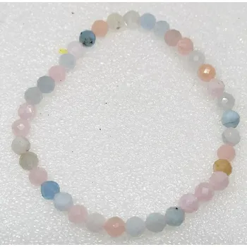 Náramek Morganitový náramek fasetovaný (4mm)