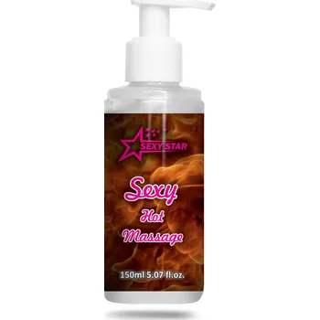 Lubrikační gel SEXY STAR MASÁŽNÍ GEL SEXY HOT MASSAGE 150ML