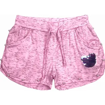 Dívčí kraťasy sv. růžové Kugo ML7189 Velikost: 134