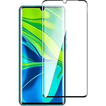 Ochranné sklo pro Xiaomi Mi Note 10, 10 Pro a 10 Lite - Černé, zaoblené