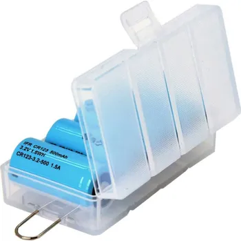 Úložný box Soshine SBC-027 úložný box na baterie 4x CR-123A, 16340 (d x š x v) 73 x 41 x 22 mm