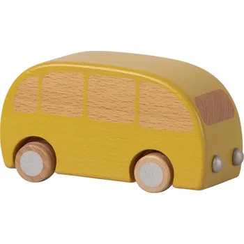 Hračka Maileg Dřevěný natahovací autobus žlutý