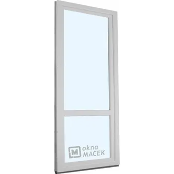 Vchodové dveře Plastové balkonové dveře - KNIPPING 70 AD, 700x2100 mm, OS, s příčkou, bílá Otevírání: levé, Provedení: jednostranná klika + madýlko + PVC rám + příslušenství a montážní materiál zdarma