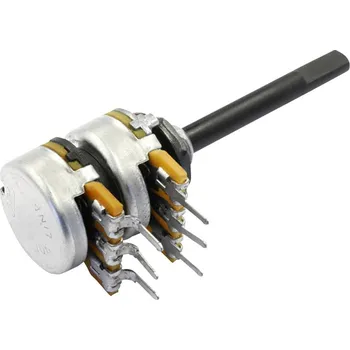 Potenciometr OMEG PC2G16BU CEP F22 F:35 A22K, PC2G16BU CEP F22 F:35 A22K otočný potenciometr, Stereo, 0.25 W, 22 kΩ, 1 ks