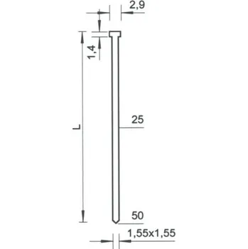 Sponkovačka BEA Hřebíky SK AM 432 NK L = 32 mm 5000ks, 10300518