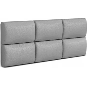 Obklad Čalouněný nástěnný panel 45x25cm ŠEDÁ KŮŽE