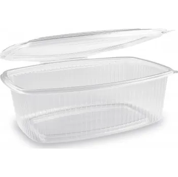Miska oválná průhledná s víčkem 2000 ml (PP) 73820