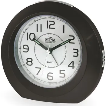 Budík MPM Černý analogový budík MPM C01.2542 (MPM Černý analogový budík MPM C01.2542)