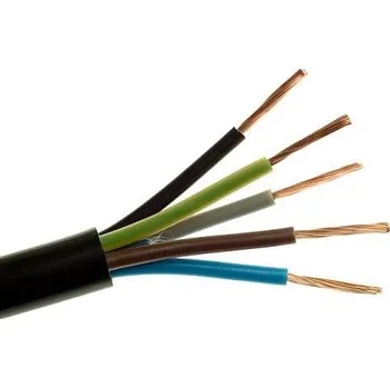 elektrický kabel Kabel CYSY H05VV-F 5Gx 0,75 černá PVC izolace slaněné licny ohebný vodič