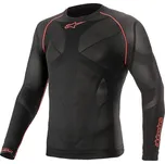 Termotriko s dlouhým rukávem RIDE TECH SUMMER, ALPINESTARS (černá/červená) 2026 (Velikost: XS/S)