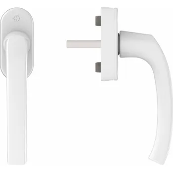 Okenní klika Okenní klika Hoppe Flensburg Secustic + VarioFit, bílá F9016, 7/32-42mm