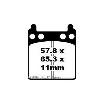 Brzdový komplet EBC FA32 V organické V brzdové destičky pro motorku
