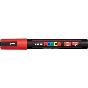 Popisovač Posca PC-5M, akrylový, 2,5 mm, červený