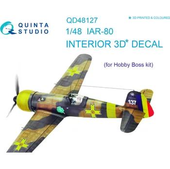 Plastikový model Quinta studio 1/48 IAR-80 3D-Printed & colour Interior...
