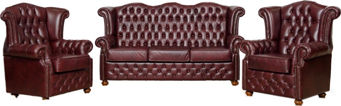 Nábytek Chodura Kožená sedací souprava Neapol max dřevo 105x200x90 Hnědá