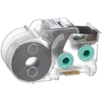 Tiskárna štítků T038X000VXC-BK Kazeta P1 s kontinuální popis.pá výšky 9,65mm, délka v kazetě 7,6m, žlutá páska, vinyl.