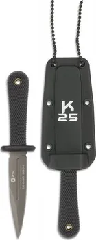 Bojový nůž K25 31898 Dýka na krk černá