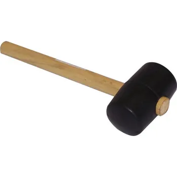 Kladivo Palička gumová černá 750 g dřevěná násada
