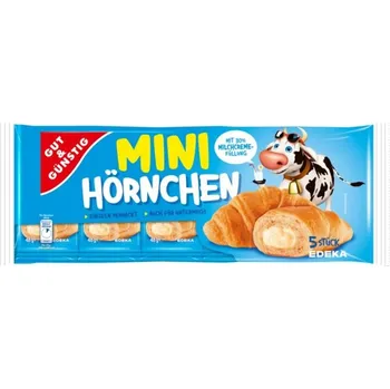Cukrovinka GG Mini croissanty s mléčným krémem 5 ks, 240 g