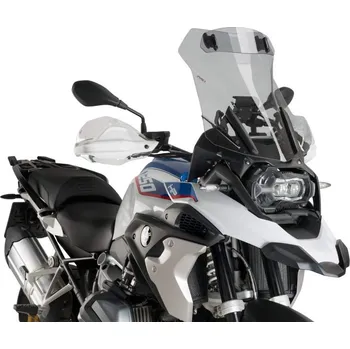 Motodíl Plexi Puig cestovní vysoké 51cm s deflektorem pro BMW R1250GS/A, R1200GS/A LC 2013-2018, kouřové