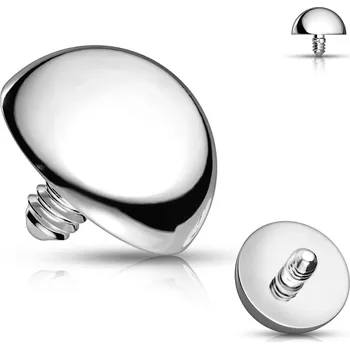 Piercing Šperky4U Ozdobná půlkulička k dermálu, průměr 4 mm - MD032-04