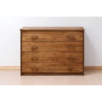 Komoda BMB komoda - rádiusové hrany - buk Moření: olše, Provedení: Jádrový buk cink