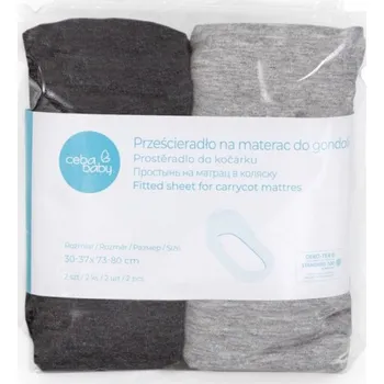 Prostěradlo Ceba Baby Prostěradlo do kočárku 73-80 x 30-37 cm 2 ks