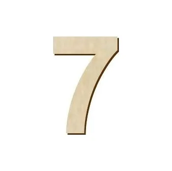 Pelisport Číslice 7 (5 cm) - 1 ks dřevěná tl. 5 mm