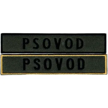 Nášivka NAVYS Nášivka psovod oliv B-3 Varianta: bez velcro žluté lemování