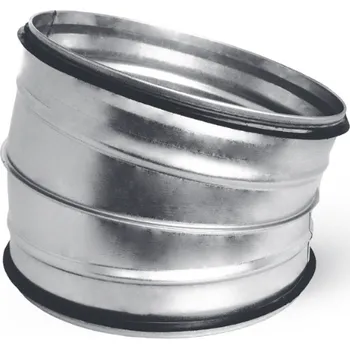 Ventishop OBL 15° 225 SAFE kovové koleno kulaté s těsněním