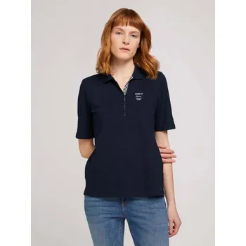 Dámské oblečení TOM TAILOR® Dámská polokošile s bočními rozparky NAVY