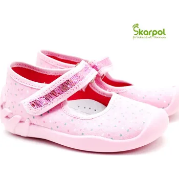 Chlapecké bačkory Dívčí bačkory SKARPOL BIEDRONKA 183-1 Velikost: 19