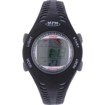 Hodinky MPM Černé digitální hodinky MPM 352-RO180L (čer-šed) (MPM Černé digitální hodinky MPM 352-RO180L (čer-šed))