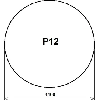 AGC Fenestra Sklo pod kamna P12 - čiré - D110
