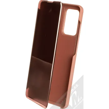 Pouzdro na mobilní telefon 1Mcz Clear View flipové pouzdro pro Samsung Galaxy A72, Galaxy A72 5G růžová (pink)