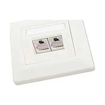 Rozvaděč Zásuvka Solarix CAT5E STP 2 x RJ45 pod omítku bílá 23100092