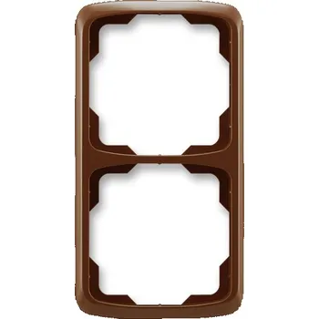 vypínač ABB 3901A-B21 H Tango® Rámeček pro elektroinstalační přístroje, dvojnásobný svislý, hnědá