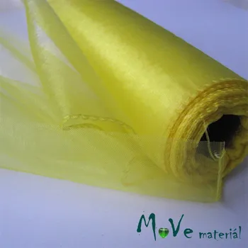 organza žlutá š. 21 cm/ 1m