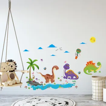 Samolepící dekorace Samolepka na zeď "Dinosauři 2" 75x135cm