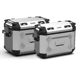 Kappa KFR4837APACK2 37 litrů pravý 48 litrů levý boční hliníkový kufr K'MISSION stříbrný