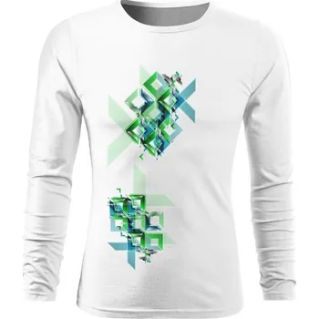 Pánské tričko Tričko s potiskem Pánské tričko Long abstract 21 pánské