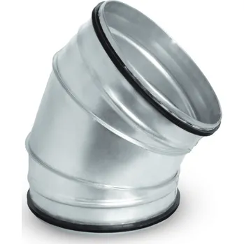 Ventishop OBL 45° 250 SAFE kovové koleno kulaté s těsněním