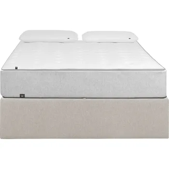 Postel Béžová látková postel Kave Home Matters 150 x 190 cm