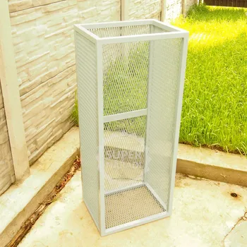 GFIRE stojan na dřevo 46x35x110cm Mercury Tower zásobník - šedý (CZ Fire český kovový zásobník - stojan na polínka v šedém provedení)
