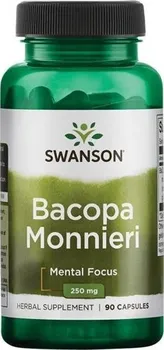 Přípravek na podporu paměti a spánku Swanson Bacopa Monnieri 250 mg 90 cps.