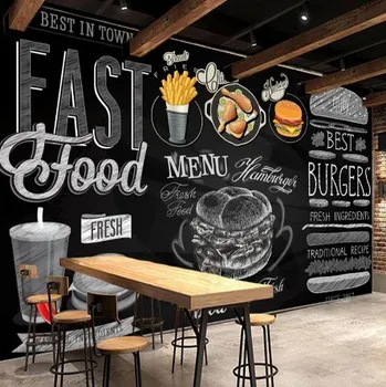 Fototapeta Solution Media 3D tapeta - Fast food menu MU3204 6 - Samolepící tapeta - 380-450g/m2