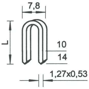 Sponkovačka BEA Spony Rapid 36/12 NK DP 5000ks, 10004360