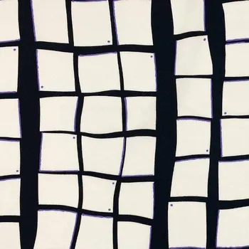 Bavlna fialovo-černo-bílá, š.150