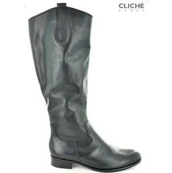 Dámské kozačky Nadměrné černé kozačky, 51.649.27, lýtko M 42